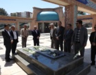 ادای احترام رئیس سازمان تات به مقام شامخ شهدای بجنورد