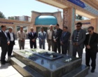 ادای احترام رئیس سازمان تات به مقام شامخ شهدای بجنورد